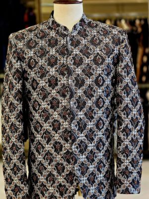 Black and White Sherwani