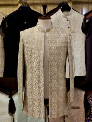 White Sherwani